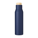 Gourde isotherme personnalisée de qualité sans fuites 500ml Contempo couleur bleu marine première vue