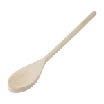 Cuillère de cuisine écologique en bois couleur marron troisième vue