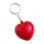Porte-clés promotionnel en PU en forme de cœur rouge LoveIt couleur rouge deuxième vue
