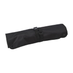 Tablier en nylon avec 6 accessoires de barbecue en acier inoxydable couleur noir huitième vue
