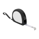 Mètre ruban en plastique homologué avec clip en métal et frein 3M couleur noir deuxième vue