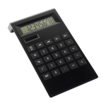 Calculatrice à 8 chiffres en plastique avec touches antidérapantes couleur noir première vue