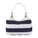 Sac de plage marin en polyester avec poche intérieure couleur bleu marine première vue
