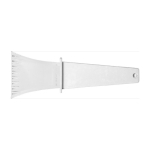 Grattoir à glace en plastique avec poignée facile à utiliser couleur blanc première vue