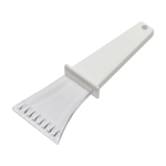 Grattoir à glace en plastique avec poignée facile à utiliser couleur blanc deuxième vue