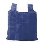 Sac à provisions promotionnel pliable avec mousqueton, polyester 190T couleur bleu deuxième vue