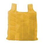 Sac à provisions promotionnel pliable avec mousqueton, polyester 190T couleur jaune deuxième vue