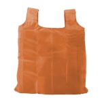 Sac à provisions promotionnel pliable avec mousqueton, polyester 190T couleur orange deuxième vue