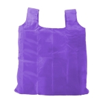 Sac à provisions promotionnel pliable avec mousqueton, polyester 190T couleur violet deuxième vue