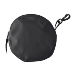 Sac à provisions pliable en polyester 190T avec crochet couleur noir première vue