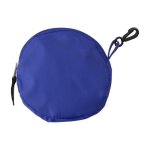 Sac à provisions pliable en polyester 190T avec crochet couleur bleu deuxième vue