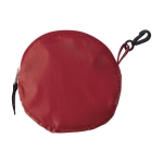 Sac à provisions pliable en polyester 190T avec crochet couleur rouge première vue