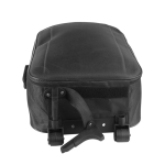Valise trolley à roues pliable en polyester 600D et multipoignées couleur noir troisième vue