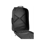 Valise trolley à roues pliable en polyester 600D et multipoignées couleur noir cinquième vue