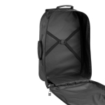 Valise trolley à roues pliable en polyester 600D et multipoignées couleur noir sixième vue
