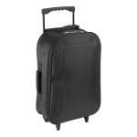Valise trolley à roues pliable en polyester 600D et multipoignées couleur noir septième vue