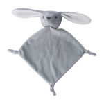 Doudou brodé à thème animal pour bébé, toucher doux couleur gris première vue