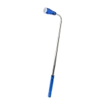 Lampe torche rétractable personnalisée en aluminium avec 3 LED, 55cm couleur bleu troisième vue