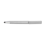 Stylo métallisé tactile avec support pour téléphone, Encre bleue couleur argenté première vue