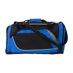 Sac de sport en polyester 600D avec compartiment à chaussures couleur bleu première vue