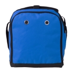 Sac de sport en polyester 600D avec compartiment à chaussures couleur bleu deuxième vue