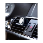 Support de téléphone pour voiture en plastique avec aimant et adhésif couleur noir quatrième vue