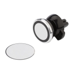 Support de téléphone pour voiture en plastique avec aimant et adhésif couleur noir cinquième vue