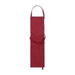 Tablier promotionnel en coton et polyester avec 2 poches 240 g/m² couleur bordeaux première vue