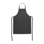 Tablier promotionnel en coton et polyester avec 2 poches 240 g/m² couleur noir deuxième vue