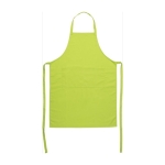 Tablier promotionnel en coton et polyester avec 2 poches 240 g/m² couleur vert clair deuxième vue