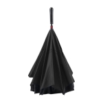 Parapluie manuel réversible double toile à 8 panneaux Ø107 couleur noir troisième vue