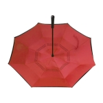 Parapluie manuel réversible double toile à 8 panneaux Ø107 couleur rouge cinquième vue