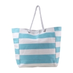 Sac de plage en coton style marin avec cordes et bouton pression première vue