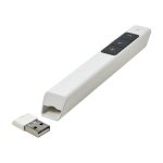 Pointeur laser en plastique avec fonction plug & play et USB couleur blanc onzième vue