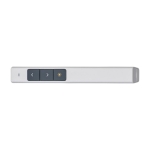 Pointeur laser en plastique avec fonction plug & play et USB couleur blanc deuxième vue
