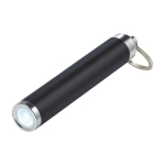 Porte-clés lampe torche cylindrique et coloré avec logo Logolight couleur noir deuxième vue