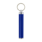 Porte-clés lampe torche cylindrique et coloré avec logo Logolight couleur bleu première vue