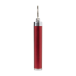Porte-clés lampe torche cylindrique et coloré avec logo Logolight couleur rouge sixième vue