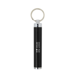 Porte-clés lampe torche cylindrique et coloré avec logo Logolight avec zone d'impression