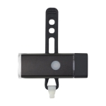 Lampe LED COB pour guidon de vélo chargeable via port USB couleur noir première vue