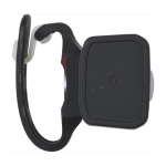 Lampe LED COB pour guidon de vélo chargeable via port USB couleur noir deuxième vue