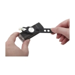 Lampe LED COB pour guidon de vélo chargeable via port USB couleur noir neuvième vue