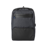 Sac à dos pour PC de 15'' en plastique robuste avec antivol couleur noir troisième vue