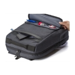 Sac à dos pour PC de 15'' en plastique robuste avec antivol couleur noir quatrième vue