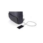 Sac à dos pour PC de 15'' en plastique robuste avec antivol couleur noir huitième vue