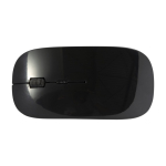 Souris sans fil antibactérienne impression en quadrichromie couleur noir première vue