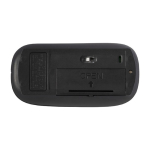 Souris sans fil antibactérienne impression en quadrichromie couleur noir deuxième vue
