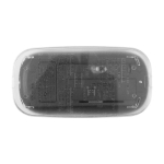 Souris sans fil antibactérienne impression en quadrichromie couleur noir troisième vue