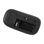 Souris sans fil antibactérienne impression en quadrichromie couleur noir neuvième vue