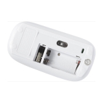Souris sans fil antibactérienne impression en quadrichromie couleur blanc